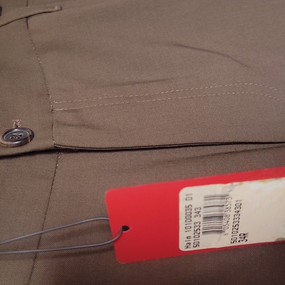 HUGO Halm Olive Green Dress Pant 34R - Picture 2 of 6